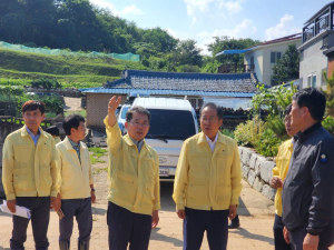 김진열 군위군수, 피해 복구 적극 지원 건의