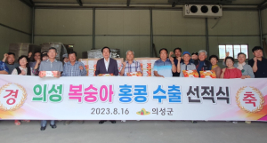 홍콩인 입맛 사로잡을 ‘의성 복숭아’ 수출