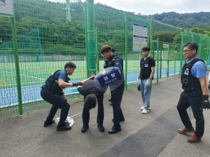 대구강북경찰서, ‘비면식 흉기 난동 범죄’대비 훈련 실시
