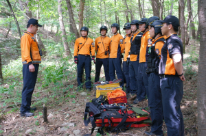 경산119구조대, 상반기 산악구조 훈련