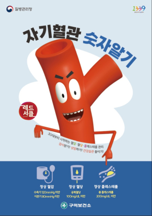 구미시, '자기 혈관 숫자 알기 레드서클 캠페인'