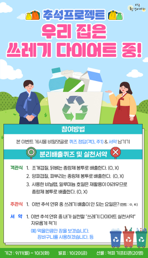 “추석연휴 쾌적하게”…대구시, 청소 종합대책 가동
