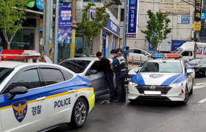 김천경찰서, 흉기 난동 후도주 차량 추격 모의훈련