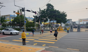상주, 어린이보호구역 노란 횡단보도 설치
