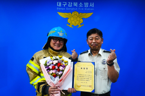 대구 강북소방서, 첫 현장활동 스타대원 탄생