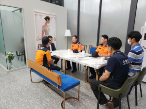 구미소방서장, 결혼예식장 화재예방 현장 지도점검
