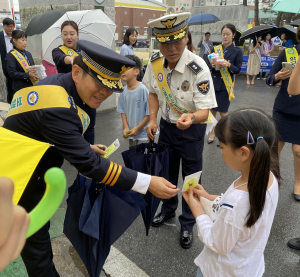 상주경찰서, 상영초 등굣길 교통안전 캠페인