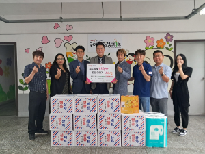 구미시 연리지, 추석 맞이 과자선물세트 전달