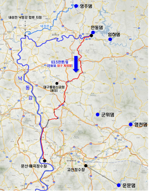 ‘맑은 물 하이웨이’ 안동댐~대구 최단거리 연결 검토