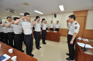  달서署,신임경찰관 교육생 현장실습 신고식