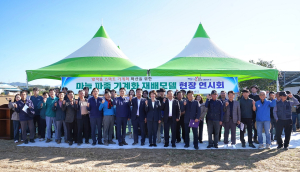 경북농업기술원, 마늘 파종ㆍ피복까지 기계로 원스톱 해결