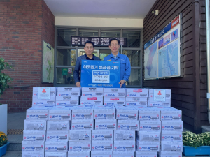 포스코PS테크, 포항 제철동에 라면 기탁