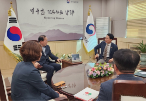 문경시, 국가보훈부 장관 만나 '인빅터스 게임' 유치 건의