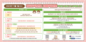 경북교육청, 내달 1일부터 처음학교로 통해 유치원 유아 모집