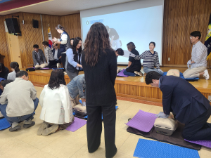 성주교육청, 직원 심폐소생술 등 응급처치 교육