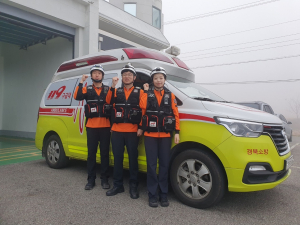 상주소방서, 고속도로 달리던 구급차 안에서 새 생명 탄생 도와