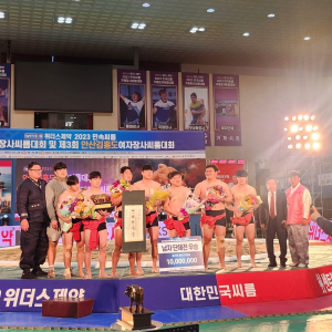 문경시청, 안산김홍도장사씨름대회 단체전 ‘정상’