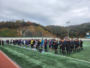 제1회 봉화송이한약우배 축구 열기 가득