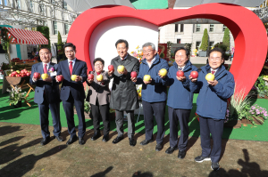 안동시, 서울시청 광장서 안동사과 홍보 나서