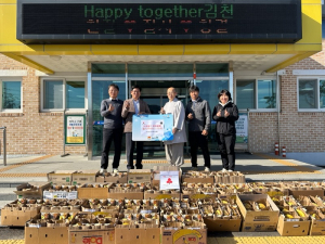 김천시 농소면 문수암 오상 스님, 취약층 물품 전달
