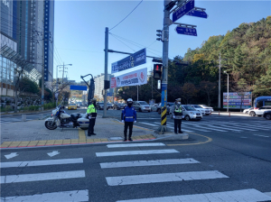포항북부경찰서, 수능 시험장 주변 특별 교통관리
