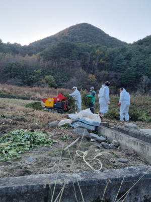 울진군 울진읍, 영농부산물 파쇄로 산불 예방