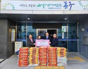 대구 동구 지저동 대구공항교회, 백미 10kg 70포 기탁
