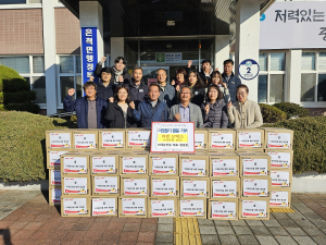 상주 ㈜대승건설, 은척면 어려운 이웃 '사랑의 라면' 기부