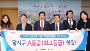 달서구, 감사원 ‘자체감사활동 심사평가’  A등급