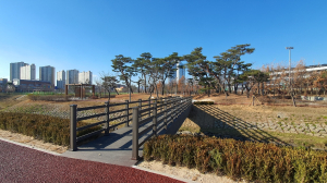 김천시, 혁신도시 석정천 저류지 인근 목교 설치