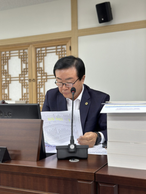 박순범 도의원, 도민의 예산 알권리ㆍ예산참여 침해 질타