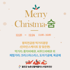 울진 ‘왕피천마켓 숨’ 크리스마스 이벤트