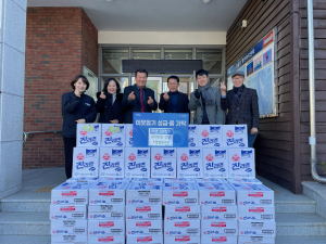포항엘림교회, 제철동에 사랑의 라면 전달