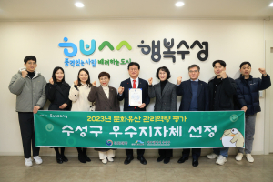 수성구, 문화유산 관리역량 진단평가 우수 지자체