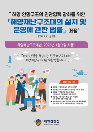 울진해경, 올해부터 민간해양구조대서 해양재난구조대로 재탄생