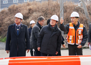 최기문 시장, 새해 첫 업무는 건설현장行