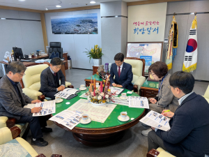 서흥원 대구환경청장, 달서구 미세먼지 상황실 방문