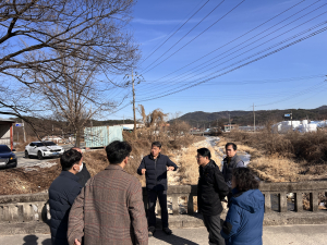 김천시 건설안전국, 겨울철 사업 현장 점검