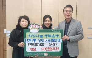 대구 만촌1동 성당 사회복지회, 한부모가정 정기후원