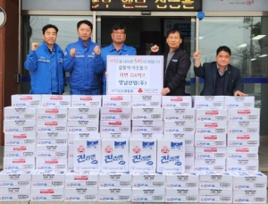 영남산업, 포항시 청림동에 라면 116상자
