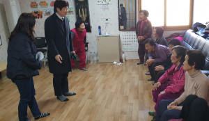 김천시, 설 맞아 경로당 순회