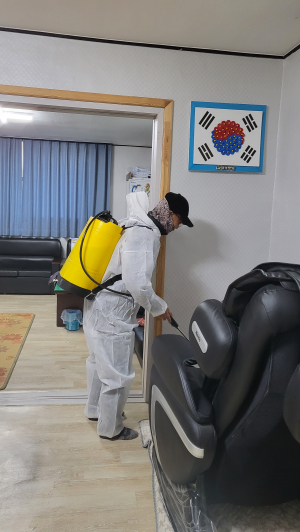 김천시 지좌동, 설맞이 경로당 방역소독