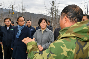 영주 과수농가 찾아 이상기후 실태 점검