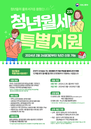 영덕군, 청년월세 한시 특별지원사업 2차 신청·접수
