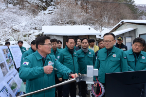 이한경 본부장, 급경사지·수해복구 현장 점검