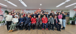 이문열 작가, 도태우 예비후보 격려 방문