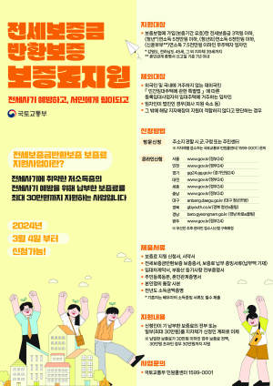 안동시, 전세보증금반환보증 보증료 지원사업