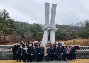 경북道 보훈단체 의성군 충혼탑 참배