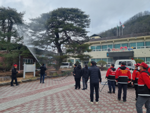 김천시 증산면, 산불 진화훈련