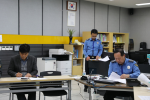 포항해경,  선박 화재사고 대응 훈련